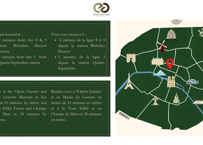 31#louvre#opera#paris02 # 2bedrooms #ac Apartman *